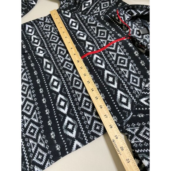 Eddie Bauer Quarter Zip Pullover Fleece Nordic Sweater Womens Size Large Aztec - Picture 5 of 14